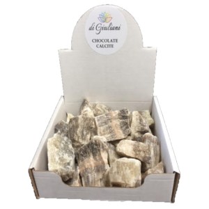 Calcite Chocolate (Brown Aragonite) Counter Display Box (1Kg) Calcite Chocolate (Brown Aragonite) Counter Display Box (1Kg)